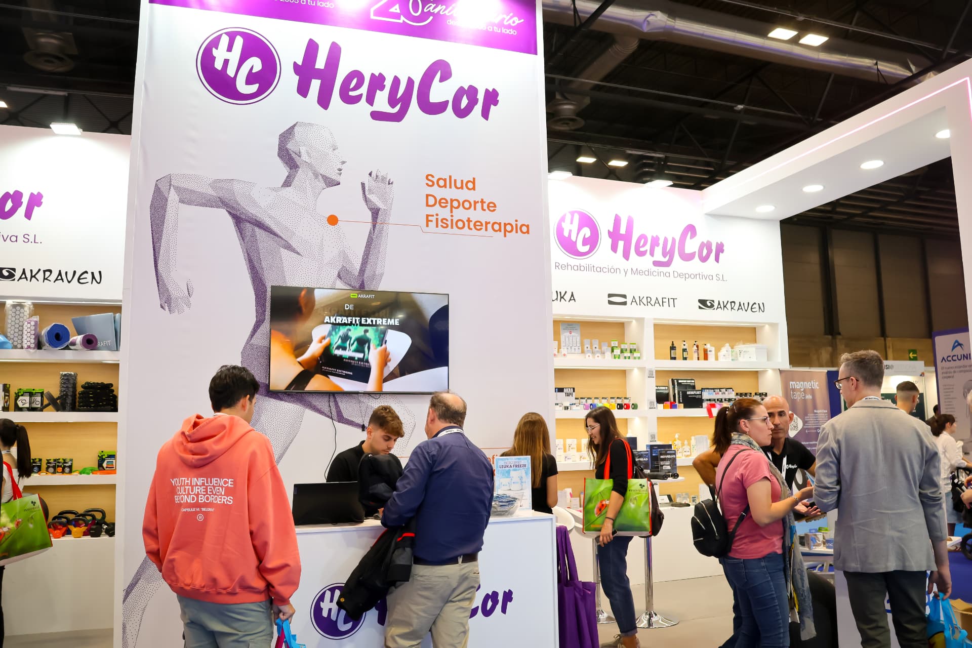 Stand de Herycor en una edición anterior de Fisioexpo